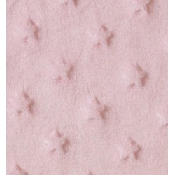 Minky relieve estrellas rosa